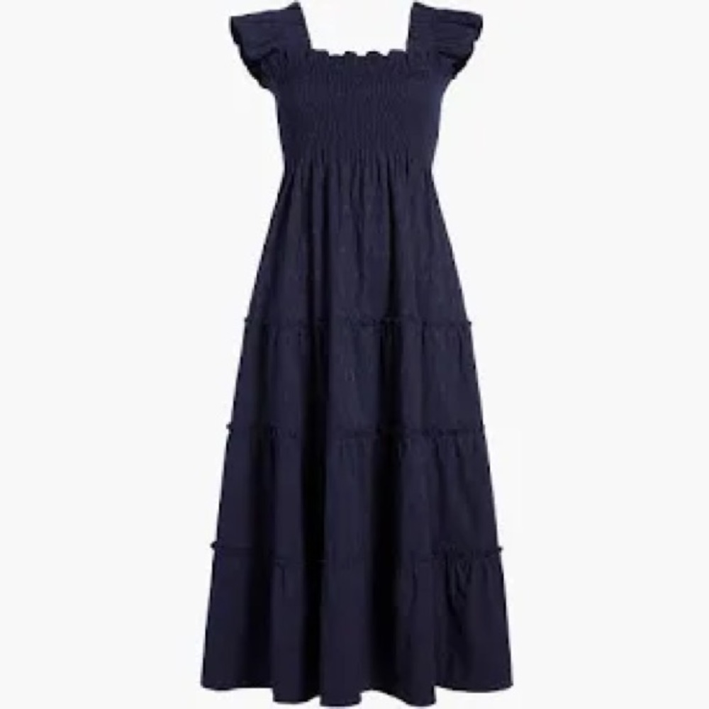EUC Condition Navy Brocade Ellie Nap Dress